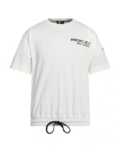 Moncler Grenoble Man T-shirt Ivory Size M Polyamide, Cotton In White