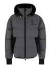 Moncler Men's Marcassin - Short Down Jacket With Hood In Green