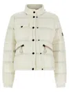 Moncler Mauduit White Polyester Bomber Jacket