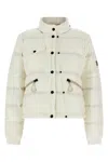 Moncler Mauduit White Polyester Bomber Jacket In White