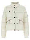 Moncler Mauduit White Polyester Bomber Jacket In White