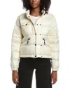 Moncler Mauduits Down Jacket High Collar Pockets In White