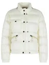 Moncler Mauduit White Polyester Bomber Jacket In White