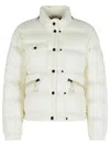 Moncler Mauduit White Polyester Bomber Jacket In White