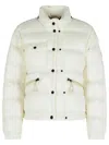 Moncler Mauduit White Polyester Bomber Jacket In White