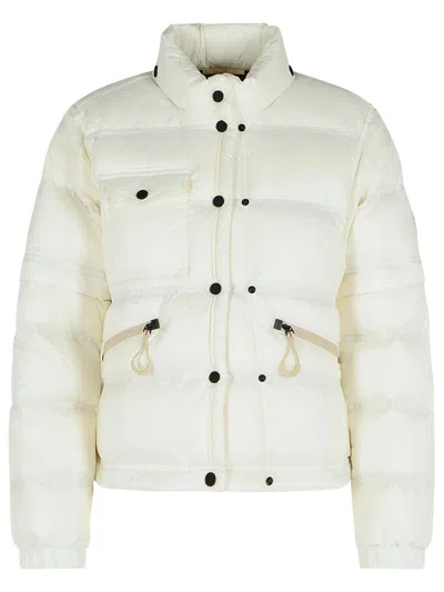 MONCLER MONCLER GRENOBLE 'MAUDUIT' WHITE POLYESTER BOMBER JACKET WOMEN