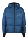 Moncler Mazod Short Down Jacket In Blue