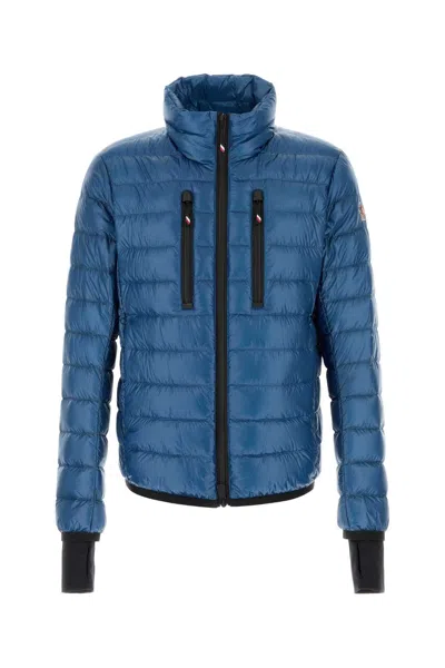 Moncler Grenoble Men Blue Nylon Hers Down Jacket