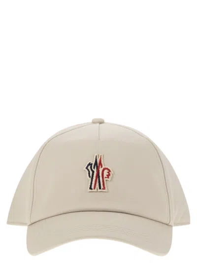 Moncler Grenoble Men Cotton Gabardine Baseball Cap In Beige