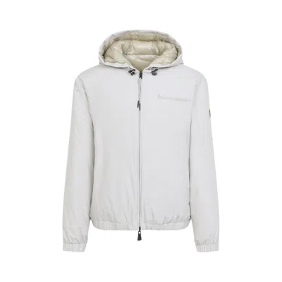 Moncler Grenoble Bomber Jacket With Hood And Zipper In Pink