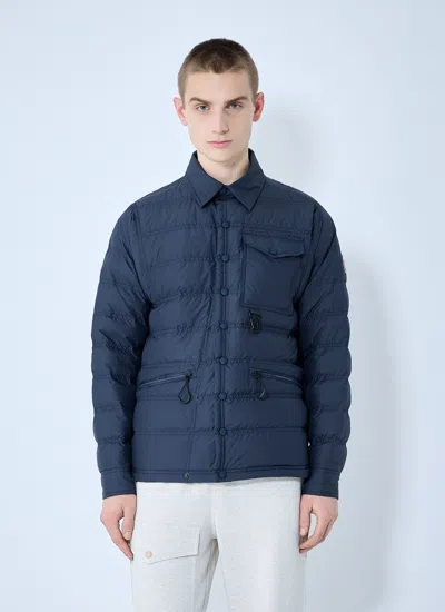 Moncler Grenoble Men Lavachey Shirt Jacket In Blue