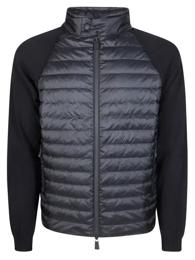 Moncler Grenoble Men's Lightweight Cardigan For Ss26 In Black