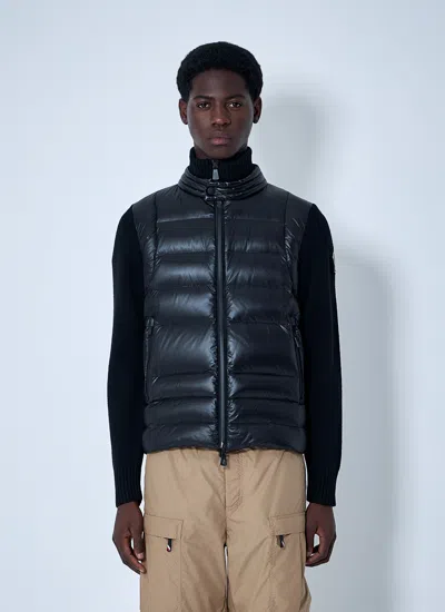Moncler Grenoble Men Quilted Jacket In Blue