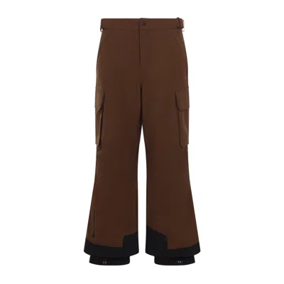 Moncler Grenoble Men's Ski Track Trousers In Polyamide In Brown