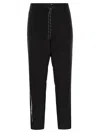 Moncler Technical Nylon Pants In Black