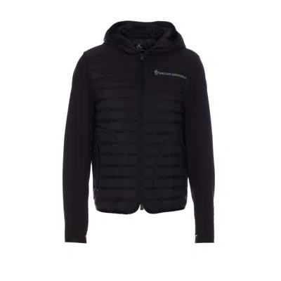 Moncler Grenoble Men Zip Up Cardigan In Black