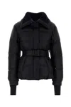 Moncler Grenoble Midnight Blue Nylon Batailleuse Down Jacket In Black