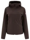 Moncler Mietres Hooded Shell Jacket In Brown