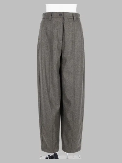 Moncler Grenoble Military Green Trousers In Gray