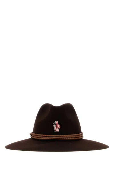 Moncler Grenoble Mini Hat In Brown