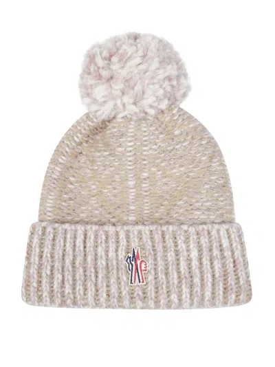 Moncler Grenoble Mini Knit Hat In Gray
