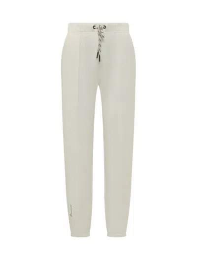 Moncler Grenoble Mini Trousers With Adjustable Drawstring In White