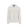 Moncler Grenoble Miscellaneous White Cotton Gelt Shirt Jacket In White
