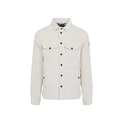 Moncler Grenoble Miscellaneous White Cotton Gelt Shirt Jacket