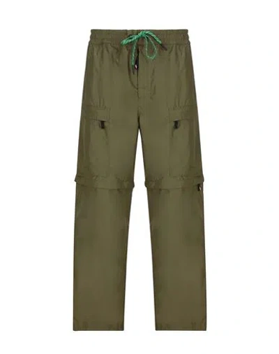 Moncler Grenoble  Grenoble Green Trousers Man Pants Green Size M Polyester In Green