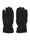 Moncler Grenoble Padded Soft Shell Gloves In Black