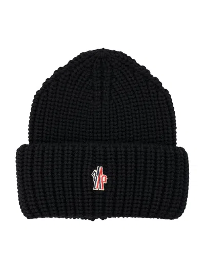 MONCLER MONCLER GRENOBLE MONCLER GRENOBLE WOOL BEANIE WITH LOGO