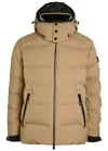 Moncler Grenoble Montgetech Hooded Padded Quilted Shell Ski Jacket In Brown