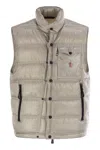 Moncler Drawstring Adjustable Padded Bodywarmer In Multi