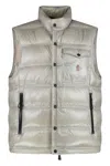 Moncler Drawstring Adjustable Padded Bodywarmer In Gray