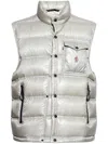 Moncler Drawstring Adjustable Padded Bodywarmer In White