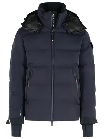 Moncler Grenoble Navy Blue 'montgetech' Polyamide Blend Hooded Ski Jacket