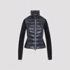 Moncler Grenoble Navy Blue Zip Up Cardigan Jacket In Blue