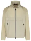 Moncler 'negara' Windbreaker Cuffs Elastic In Cream