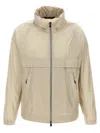 Moncler 'negara' Windbreaker Cuffs Elastic In Gray