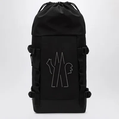 Moncler Grenoble Nylon Backpack With Logo In Black