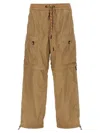 Moncler Grenoble Nylon Cargo Pants In Beige