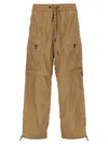 Moncler Grenoble Nylon Cargo Pants In Beige
