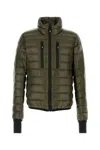 Moncler Grenoble Olive Green Nylon Hers Down Jacket In Green