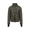 Moncler Hers Padded Jacket Zipped Pockets In Green