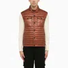 MONCLER OLLON RED PADDED WAISTCOAT