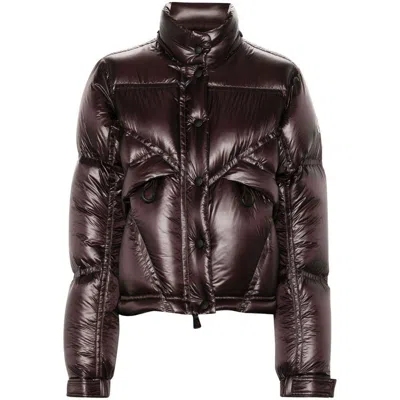 Moncler Grenoble Outerwears In Brown