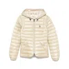 Moncler Grenoble Beige Parka With Fitted Silhouette And Hood In Neutral