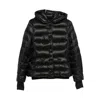 Moncler Grenoble Armoniques Button-up Down Jacket In Black