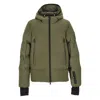 Moncler Ski Jacket With Hood And Pockets In Green