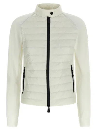 Moncler Grenoble Padded Cardigan In White